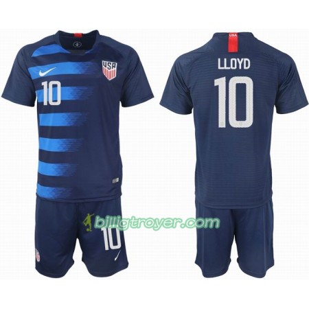 Billige Fotballdrakter USA LLOYD 10 Barn Bortedraktsett 2018/19 Kortermet